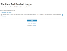 Tablet Screenshot of capecodbaseball.blogspot.com