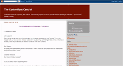 Desktop Screenshot of contentious-centrist.blogspot.com