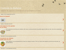 Tablet Screenshot of diabetesbajocontrol.blogspot.com