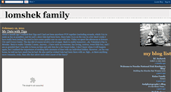 Desktop Screenshot of lomshekfamily.blogspot.com