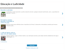 Tablet Screenshot of educacaoeludicidade.blogspot.com