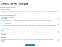 Tablet Screenshot of evanescence-tourniquet.blogspot.com