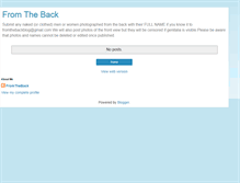 Tablet Screenshot of fromthebackblog.blogspot.com