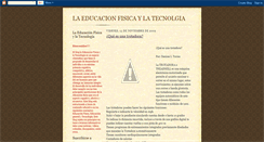 Desktop Screenshot of laeducacionfisicaylatecnologia.blogspot.com