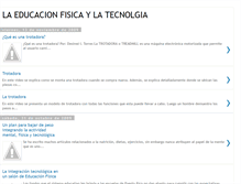 Tablet Screenshot of laeducacionfisicaylatecnologia.blogspot.com