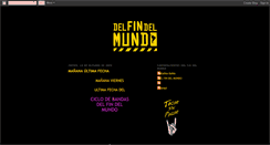 Desktop Screenshot of produccionesdelfindelmundo.blogspot.com