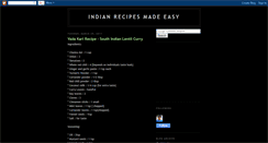 Desktop Screenshot of indian-recipes4all.blogspot.com