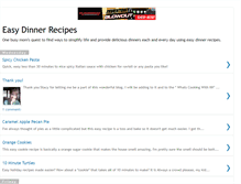 Tablet Screenshot of easydinnerrecipes.blogspot.com