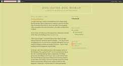 Desktop Screenshot of dogsavesdogworld.blogspot.com