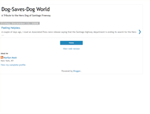 Tablet Screenshot of dogsavesdogworld.blogspot.com