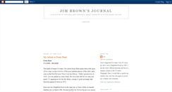 Desktop Screenshot of jimbrownsjournal.blogspot.com