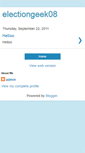 Mobile Screenshot of electiongeek08.blogspot.com