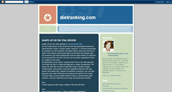 Desktop Screenshot of dietranking.blogspot.com