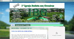 Desktop Screenshot of igrejabatistaemgroairas.blogspot.com