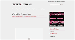 Desktop Screenshot of liveexpresstv.blogspot.com