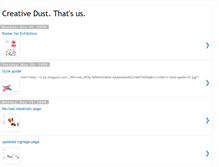 Tablet Screenshot of creativedust.blogspot.com
