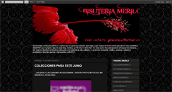 Desktop Screenshot of bisuteriamerilo.blogspot.com