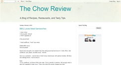 Desktop Screenshot of chowreview.blogspot.com