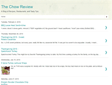 Tablet Screenshot of chowreview.blogspot.com