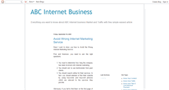 Desktop Screenshot of abcinternetbiz.blogspot.com