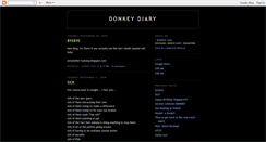 Desktop Screenshot of donkey-diary.blogspot.com