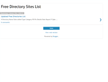 Tablet Screenshot of freedirectorysiteslist.blogspot.com