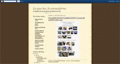 Desktop Screenshot of loqueleoloencuaderno.blogspot.com