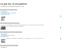 Tablet Screenshot of loqueleoloencuaderno.blogspot.com