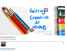 Tablet Screenshot of gettingcreativeathome.blogspot.com