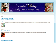 Tablet Screenshot of alookatdisney.blogspot.com