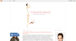 Desktop Screenshot of fashionbinge.blogspot.com