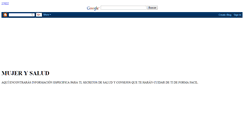 Desktop Screenshot of mujerysalud.blogspot.com