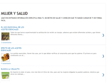 Tablet Screenshot of mujerysalud.blogspot.com