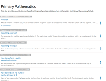 Tablet Screenshot of primarymaths.blogspot.com