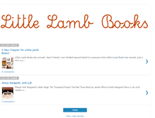 Tablet Screenshot of littlelambbooks.blogspot.com