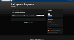 Desktop Screenshot of leyendalagunera.blogspot.com