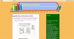 Desktop Screenshot of ensinandoeaprendendo1.blogspot.com