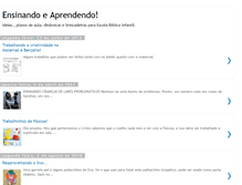 Tablet Screenshot of ensinandoeaprendendo1.blogspot.com