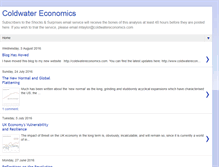 Tablet Screenshot of coldwatereconomics.blogspot.com