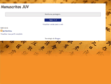 Tablet Screenshot of manuscritosjuv.blogspot.com