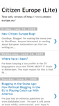 Mobile Screenshot of citizen-europe-lite.blogspot.com