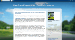 Desktop Screenshot of freeraceprograms.blogspot.com
