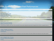 Tablet Screenshot of freeraceprograms.blogspot.com