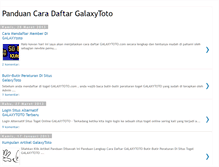 Tablet Screenshot of galaxy-toto.blogspot.com