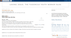 Desktop Screenshot of fusion316youthworker.blogspot.com