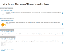 Tablet Screenshot of fusion316youthworker.blogspot.com