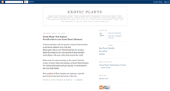 Desktop Screenshot of exoticplants.blogspot.com