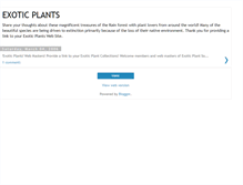 Tablet Screenshot of exoticplants.blogspot.com