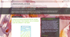 Desktop Screenshot of lamagiadelavida3.blogspot.com