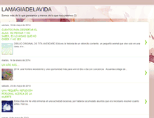 Tablet Screenshot of lamagiadelavida3.blogspot.com